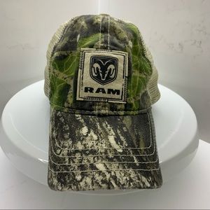 Ram camouflage adjustable baseball hat